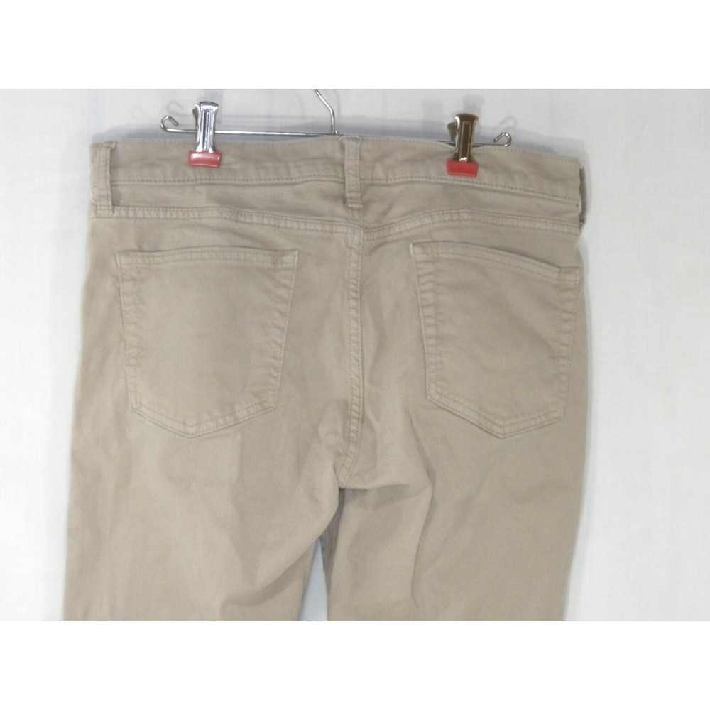 J Crew Pants Mens 34x34 Beige 484 Stretch Chino Slim Fit Tapered Leg Jeans - Picture 5 of 14